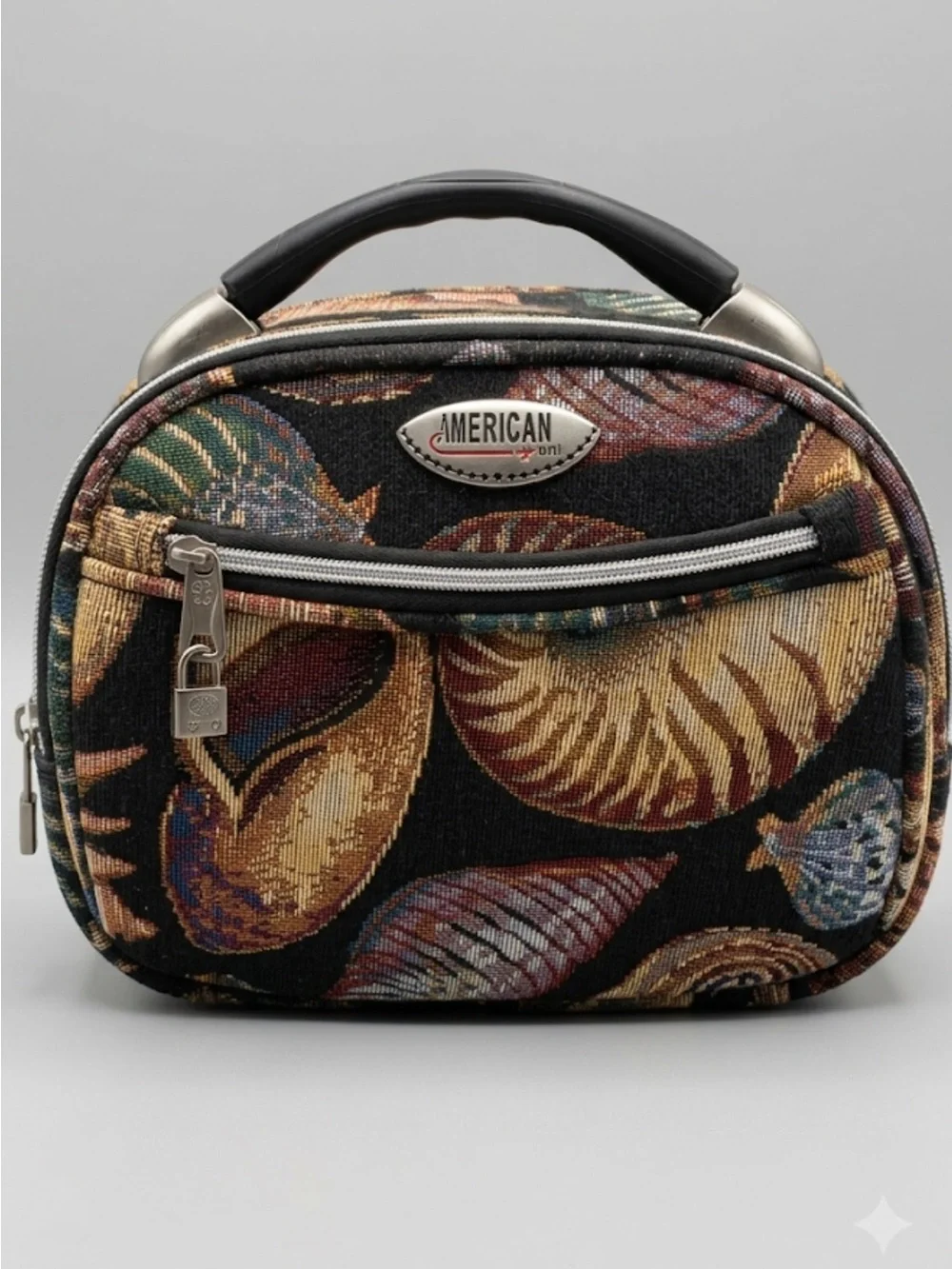 Black Floral Travel Toiletry Bag